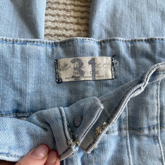 Free People Jayde Flare Jeans Light Blue Sea Wash - Picture 9 of 12